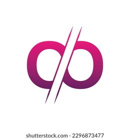 OO letter logo design template elements. OO letter vector logo.