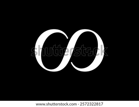 OO Logo Design Template Vector Graphic Branding Element.

