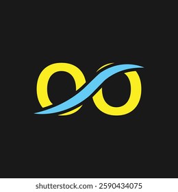 OO logo design. Trendy awesome artistic OO initial based Alphabet icon logo.