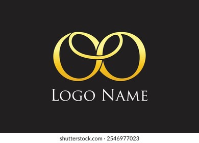 OO Modern logo design template vector