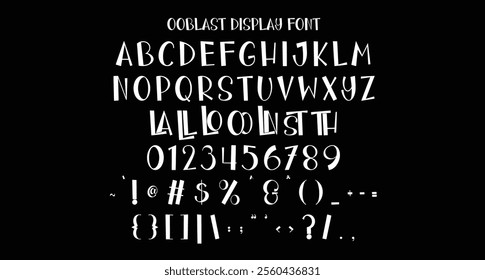 Ooblast is a display modern font. With bold tall and sharp stroke, fun character with a bit of ligatures. To give you an extra creative work.