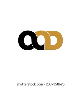 OOD letter monogram logo design vector