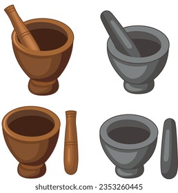 ooden Mortar and wooden pestles,Stone mortar and Stone pestles 