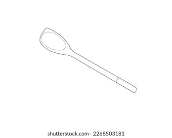 ooden spoon isolated on white background.Spoon fork and knife vector.Used wooden spoon isolated.Sour cream in spoon isolated on white background with clipping path. knife, fork and on white back