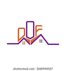 OOF Real State logo design, OOF simple and modern logo. OOF luxurious alphabet design  