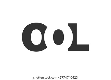 OOL logo design. Initial letter O O L bold font style for tech startups, consulting, corporate branding. Creative company name, headlines typography identity, trendy logotype. Vector illustration.