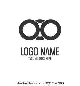 OOO, 000 initials geometric circle logo.
