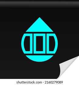 OOO logo monogram isolated on circle element design template
