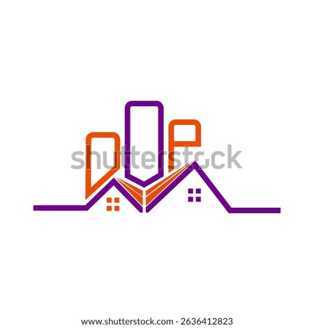 OOP Real State logo design, OOP simple and modern logo. OOP luxurious alphabet design  