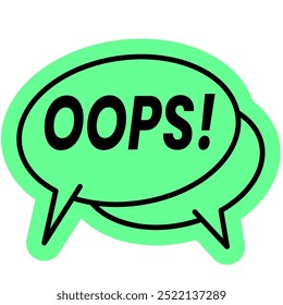 Oops Buble Chat pop Up icon