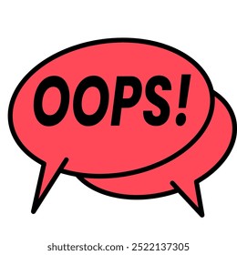 Oops Buble Chat pop Up icon