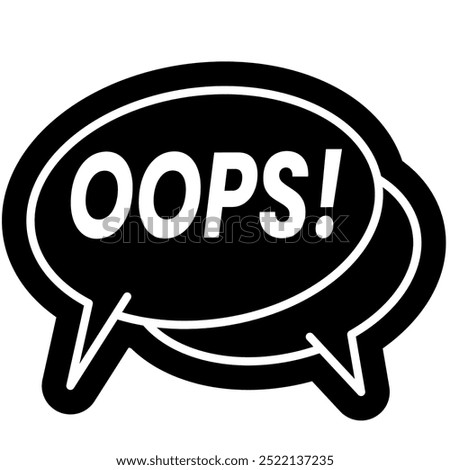 Oops Buble Chat pop Up icon