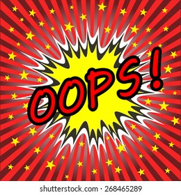 oops comic speech bubble