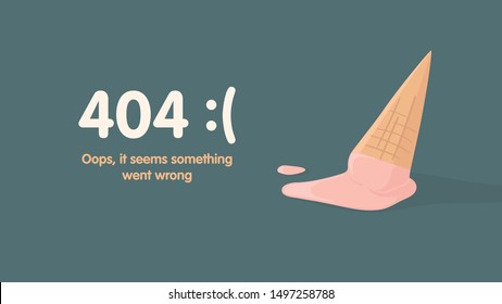 90 Fallen ice cream cone Stock Illustrations, Images & Vectors ...