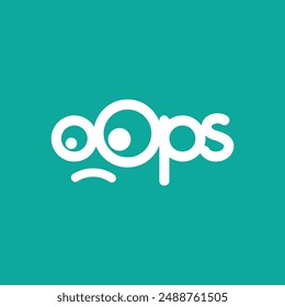 Oops, Oops Icon, 404 not found error icon oops page not found vector
