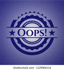 Oops! jean background