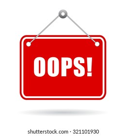 Oops sign