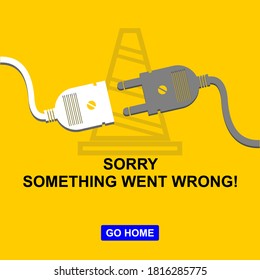 oops, something went wrong, label
