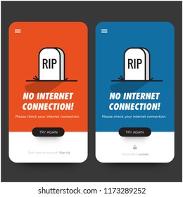 Oops Wrong Page Error Message 404 with Tombstone Vector Illustration 