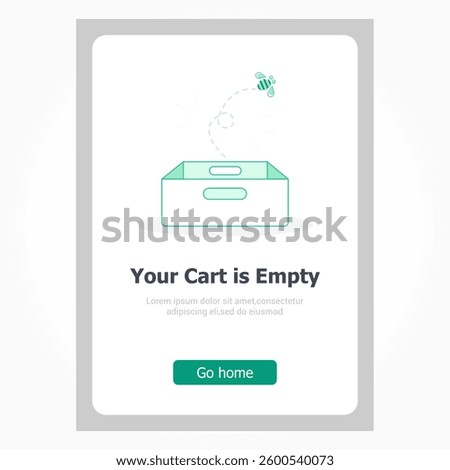 Oops your cart is empty page template