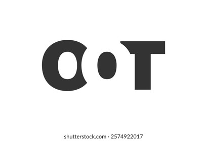 OOT logo design. Initial letter O O T bold font style for tech startups, consulting, corporate branding. Creative company name, headlines typography identity, trendy logotype. Vector illustration.