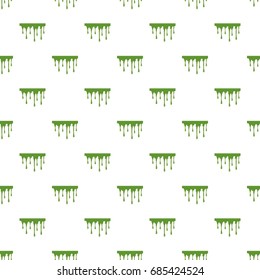 Oozing slime isolated on white background. Green slime vector illustration