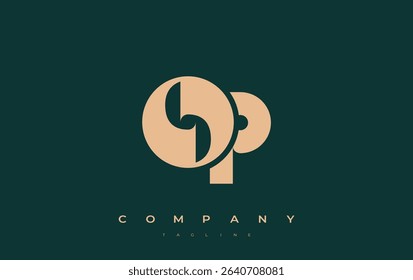OP Abstract Geometric Logo Design. Modern and elegant logo design with simplistic typography elements, showcasing branding excellence.