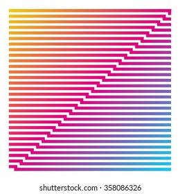 Op art. Abstract element.