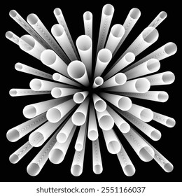Op art arte abstracto. Ilustración vectorial