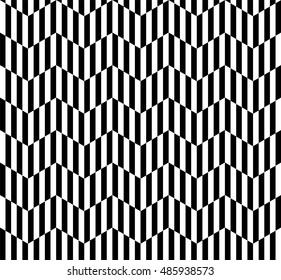 Op art background, abstract geometric pattern in black and white, vector illustration