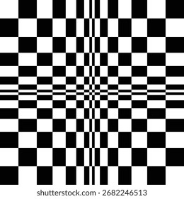 Cuadrados de fondo de arte pop y patrón de rectángulo Negro Blanco