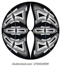 op art circle pattern, modern halftone lines background, vector design element