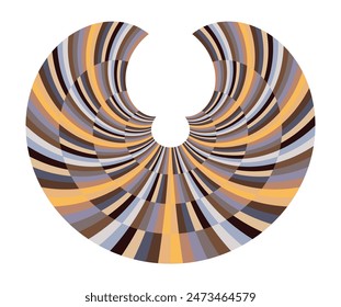 op art fondo colorido, patrón geométrico creativo, elemento de diseño moderno de Vector