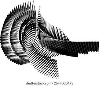 op art creative dynamic pattern, abstract modern background, vector design element