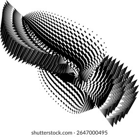 op art creative dynamic pattern, abstract modern background, vector design element