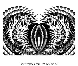 op art creative dynamic pattern, abstract modern background, vector design element
