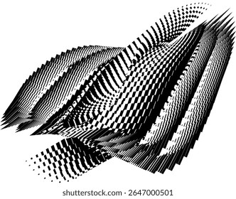 op art creative dynamic pattern, abstract modern background, vector design element