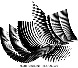 op art creative dynamic pattern, abstract modern background, vector design element