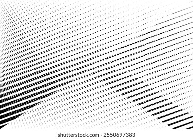 op art creative geometric pattern, abstract halftone lines black and white background, vector modern design element