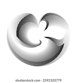 op art creative geometric pattern, modern halftone lines background, vector design element