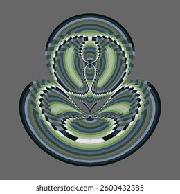 op art creative geometric pattern, ornament, abstract colorful background, vector decorative element