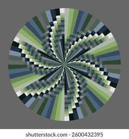 op art creative geometric pattern, ornament, abstract colorful background, vector decorative element