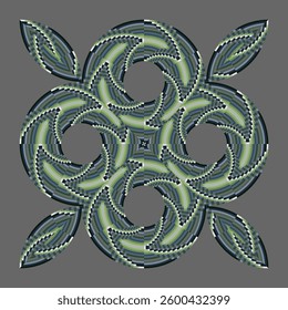 op art creative geometric pattern, ornament, abstract colorful background, vector decorative element