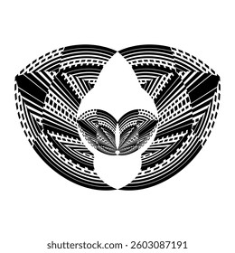 op art creative geometric pattern, ornament, modern halftone lines background, vector design element
