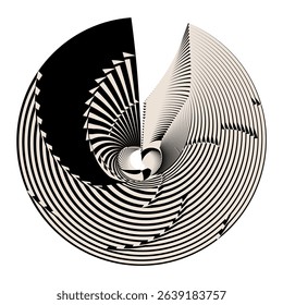 op art creative pattern, abstract modern background, vector design element