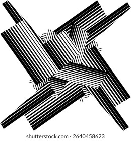 op art creative pattern, modern graphic vector design element