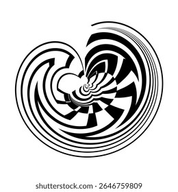 op art creative pattern, ornament, vector decorative design element