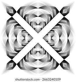 op art criativo padrão, ornamento, fundo de meio-tom abstrato, vetor decorativo elemento