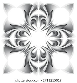 op art padrão criativo, ornamento, fundo floral abstrato, decoração vetorial