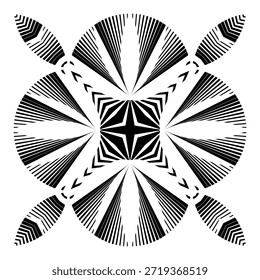 op art creative pattern, ornament, modern abstract floral background, original vector decoration